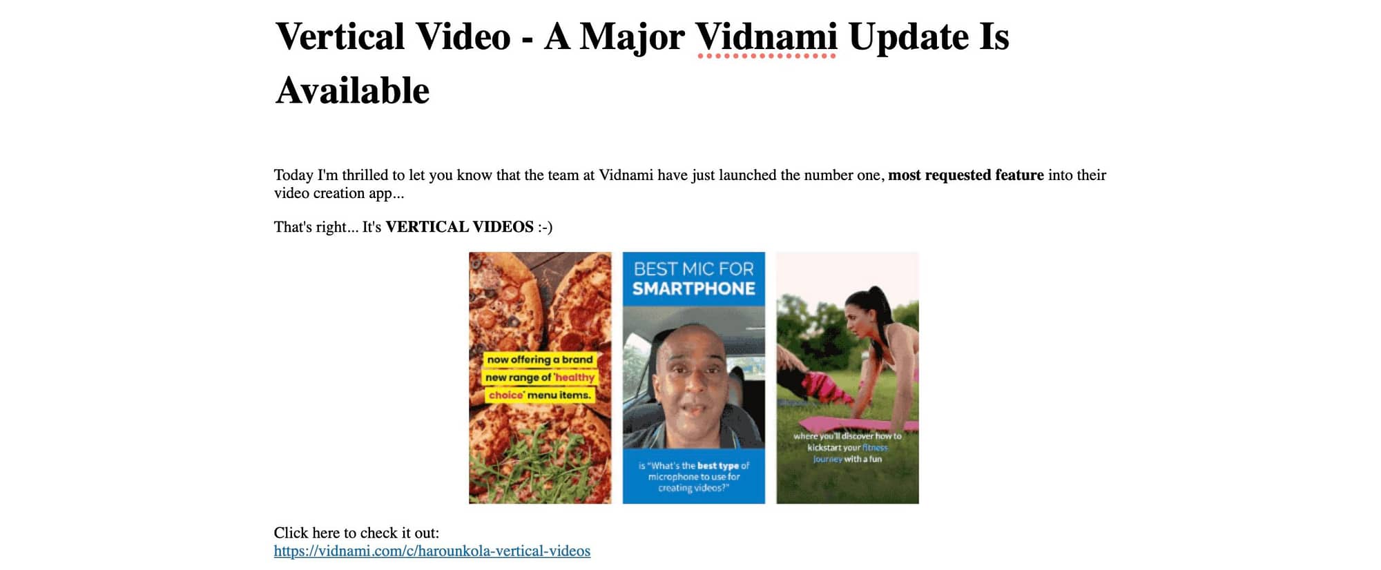 Vertical Video – A Major Vidnami Update Is Available